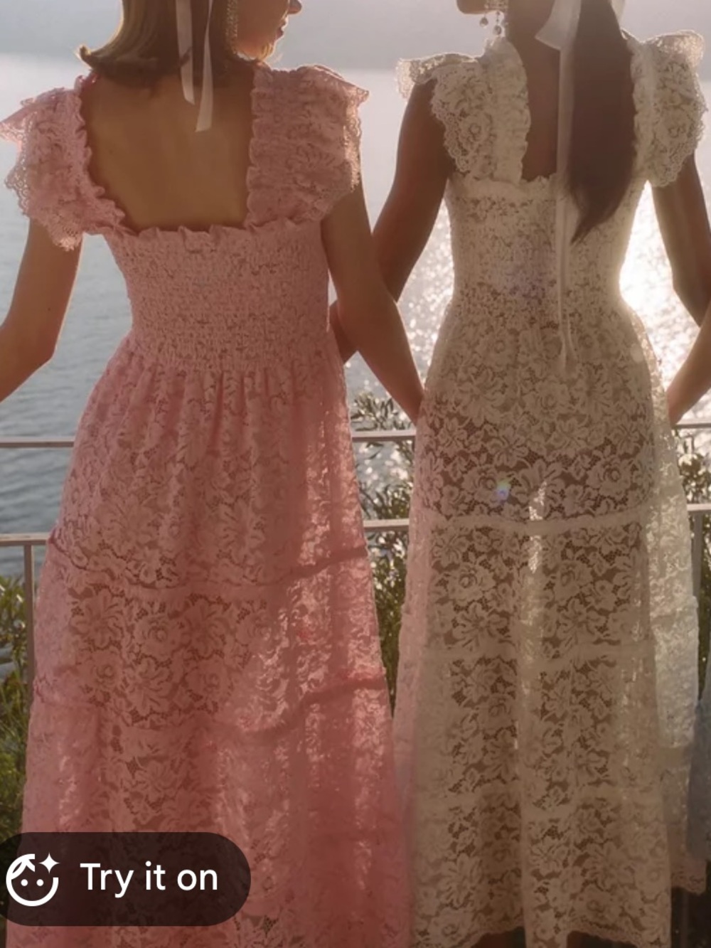 Hill House Pink Lace Ellie Nap Midi Dress L Collectors Edition 2022 - Picture 2 of 8